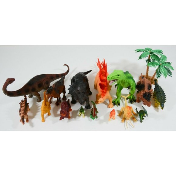 Lot of 15 Toy Dinosaurs Figures Plastic Realistic Detail Boley & Unbranded 2-9" - Picture 6 of 6